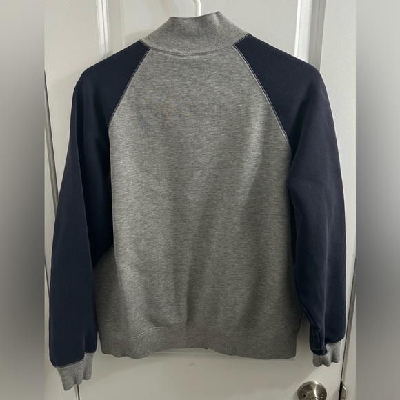 Vintage Roots Athletics Men’s Grey & Blue Zip Up Sweater - Size S Unisex - Picture 4 of 5